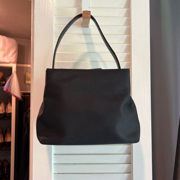 Coach Mercer Black Mini Bag in Leather and Nylon - Picture 1 of 9